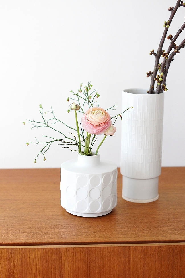 Frühling in Vintage Vasen