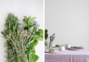 Urban Jungle Bloggers | Planty table setting | Foto: Sabine Wittig