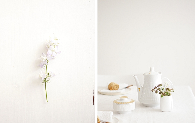 Frühstück in weiß und gold | Styling und Fotos: Sabine Wittig