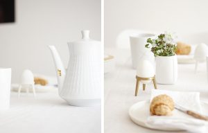 Frühstück in weiß und gold | Styling und Fotos: Sabine Wittig