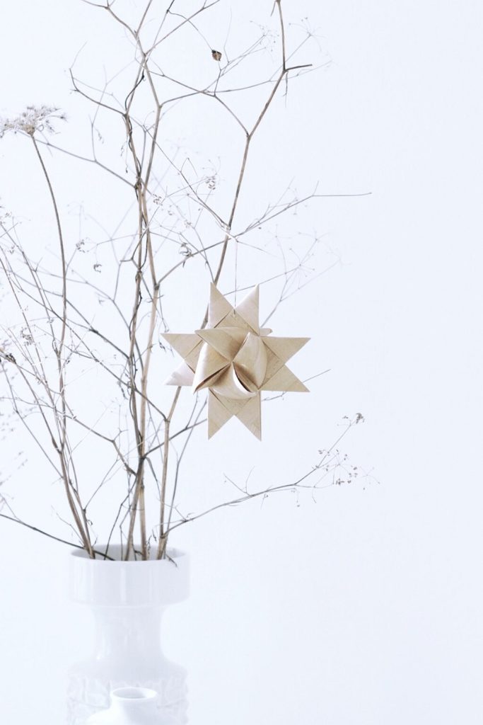 Minimalistische Weihnachtsdeko, der Fröbelstern | Foto: Sabine Wittig
